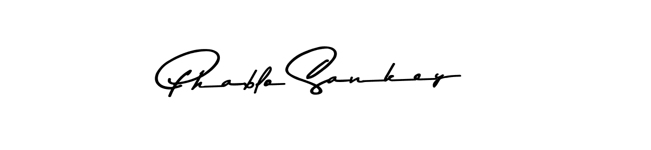 Design your own signature with our free online signature maker. With this signature software, you can create a handwritten (Asem Kandis PERSONAL USE) signature for name Phablo Sankey. Phablo Sankey signature style 9 images and pictures png