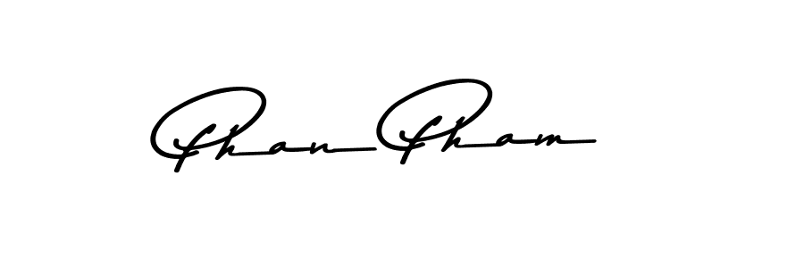 You should practise on your own different ways (Asem Kandis PERSONAL USE) to write your name (Phan Pham) in signature. don't let someone else do it for you. Phan Pham signature style 9 images and pictures png