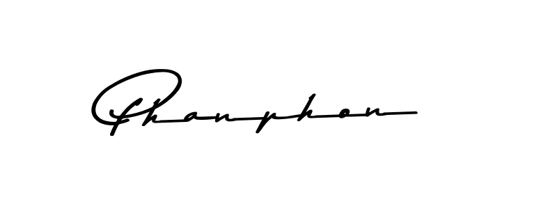 How to make Phanphon signature? Asem Kandis PERSONAL USE is a professional autograph style. Create handwritten signature for Phanphon name. Phanphon signature style 9 images and pictures png