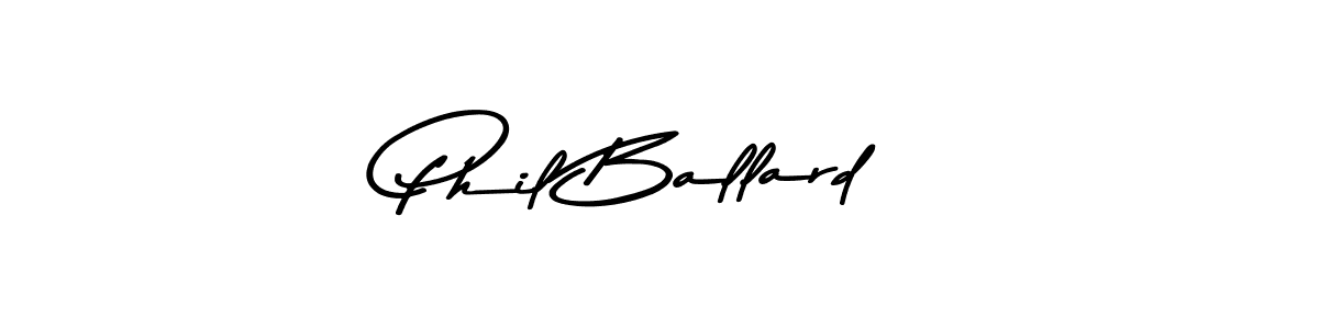 Use a signature maker to create a handwritten signature online. With this signature software, you can design (Asem Kandis PERSONAL USE) your own signature for name Phil Ballard. Phil Ballard signature style 9 images and pictures png