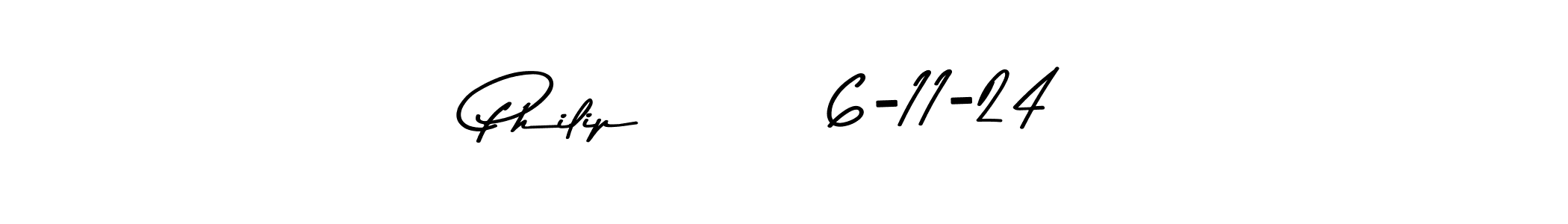 You should practise on your own different ways (Asem Kandis PERSONAL USE) to write your name (Philip        6-11-24) in signature. don't let someone else do it for you. Philip        6-11-24 signature style 9 images and pictures png