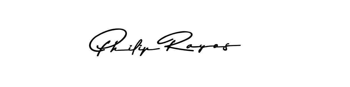 How to make Philip Rayos name signature. Use Asem Kandis PERSONAL USE style for creating short signs online. This is the latest handwritten sign. Philip Rayos signature style 9 images and pictures png