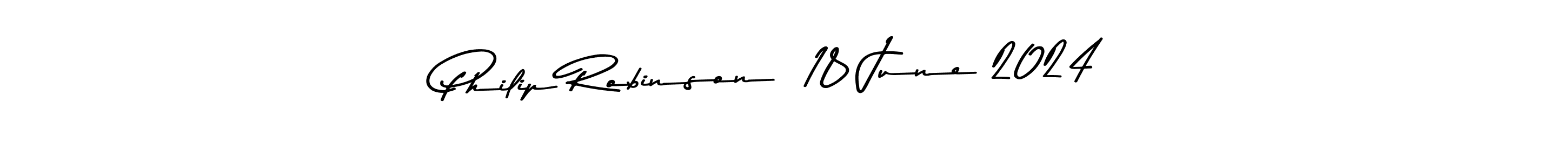 if you are searching for the best signature style for your name Philip Robinson  18 June 2024. so please give up your signature search. here we have designed multiple signature styles  using Asem Kandis PERSONAL USE. Philip Robinson  18 June 2024 signature style 9 images and pictures png