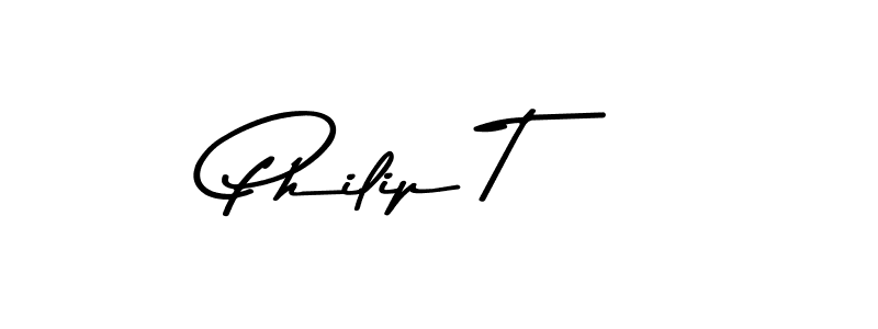 Make a beautiful signature design for name Philip T. With this signature (Asem Kandis PERSONAL USE) style, you can create a handwritten signature for free. Philip T signature style 9 images and pictures png