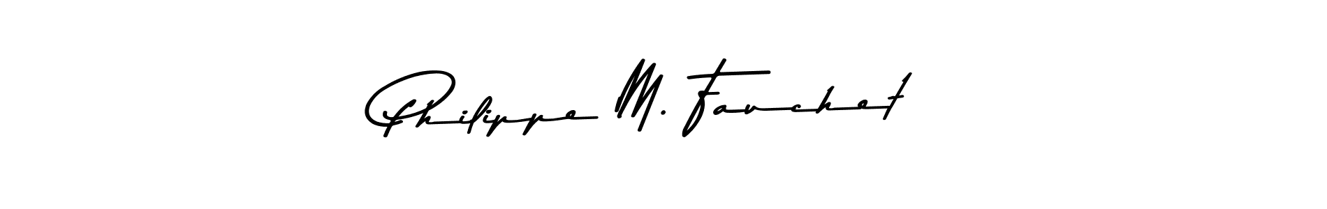 Design your own signature with our free online signature maker. With this signature software, you can create a handwritten (Asem Kandis PERSONAL USE) signature for name Philippe M. Fauchet. Philippe M. Fauchet signature style 9 images and pictures png