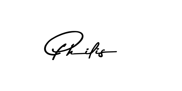 Use a signature maker to create a handwritten signature online. With this signature software, you can design (Asem Kandis PERSONAL USE) your own signature for name Philis. Philis signature style 9 images and pictures png