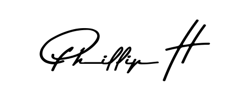 Also You can easily find your signature by using the search form. We will create Phillip H name handwritten signature images for you free of cost using Asem Kandis PERSONAL USE sign style. Phillip H signature style 9 images and pictures png