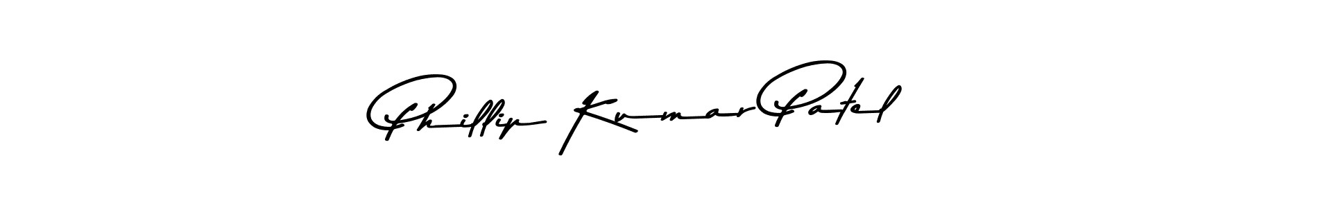 Create a beautiful signature design for name Phillip Kumar Patel. With this signature (Asem Kandis PERSONAL USE) fonts, you can make a handwritten signature for free. Phillip Kumar Patel signature style 9 images and pictures png