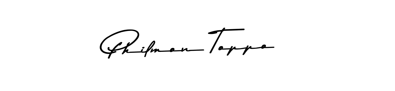 Create a beautiful signature design for name Philmon Toppo. With this signature (Asem Kandis PERSONAL USE) fonts, you can make a handwritten signature for free. Philmon Toppo signature style 9 images and pictures png