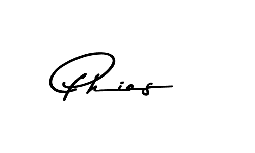 How to make Phios name signature. Use Asem Kandis PERSONAL USE style for creating short signs online. This is the latest handwritten sign. Phios signature style 9 images and pictures png