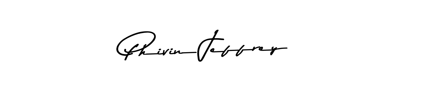 if you are searching for the best signature style for your name Phivin Jeffrey. so please give up your signature search. here we have designed multiple signature styles  using Asem Kandis PERSONAL USE. Phivin Jeffrey signature style 9 images and pictures png