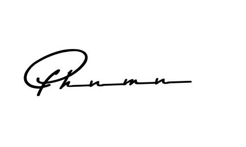 The best way (Asem Kandis PERSONAL USE) to make a short signature is to pick only two or three words in your name. The name Phnmn include a total of six letters. For converting this name. Phnmn signature style 9 images and pictures png