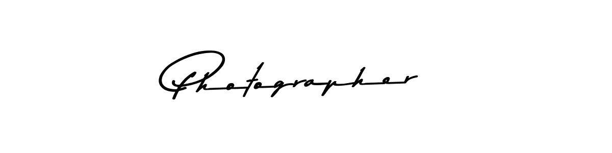 Create a beautiful signature design for name Photographer. With this signature (Asem Kandis PERSONAL USE) fonts, you can make a handwritten signature for free. Photographer signature style 9 images and pictures png