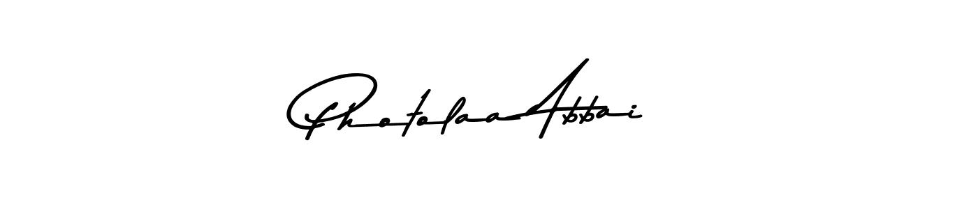 The best way (Asem Kandis PERSONAL USE) to make a short signature is to pick only two or three words in your name. The name Photolaa Abbai include a total of six letters. For converting this name. Photolaa Abbai signature style 9 images and pictures png
