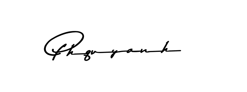 Create a beautiful signature design for name Phquyanh. With this signature (Asem Kandis PERSONAL USE) fonts, you can make a handwritten signature for free. Phquyanh signature style 9 images and pictures png