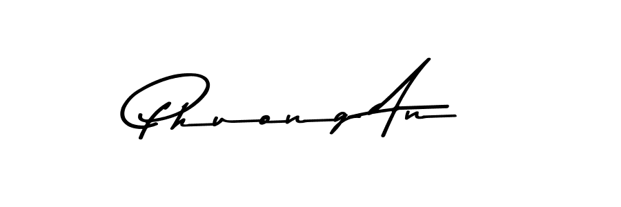The best way (Asem Kandis PERSONAL USE) to make a short signature is to pick only two or three words in your name. The name Phuong An include a total of six letters. For converting this name. Phuong An signature style 9 images and pictures png