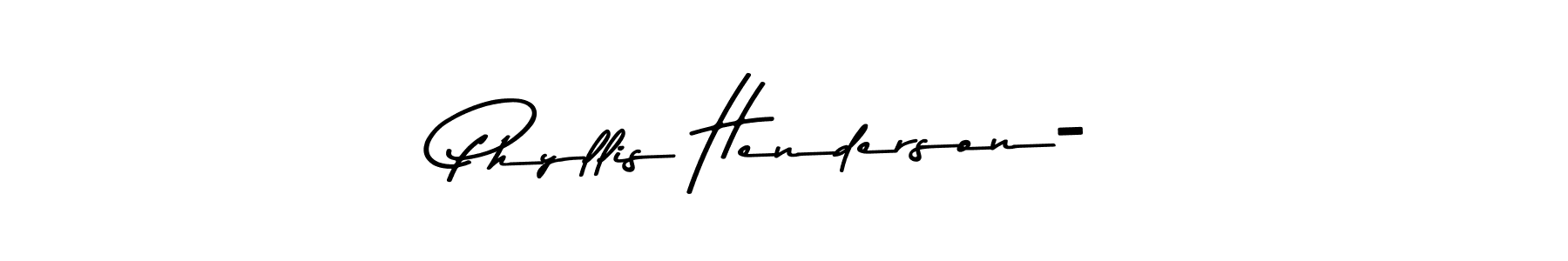 Also You can easily find your signature by using the search form. We will create Phyllis Henderson- name handwritten signature images for you free of cost using Asem Kandis PERSONAL USE sign style. Phyllis Henderson- signature style 9 images and pictures png