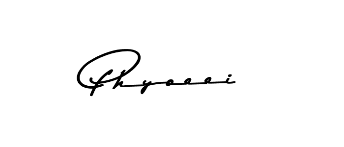 You should practise on your own different ways (Asem Kandis PERSONAL USE) to write your name (Phyoeei) in signature. don't let someone else do it for you. Phyoeei signature style 9 images and pictures png