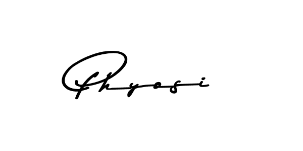 Make a beautiful signature design for name Phyosi. Use this online signature maker to create a handwritten signature for free. Phyosi signature style 9 images and pictures png