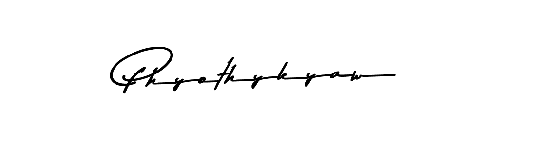 Use a signature maker to create a handwritten signature online. With this signature software, you can design (Asem Kandis PERSONAL USE) your own signature for name Phyothykyaw. Phyothykyaw signature style 9 images and pictures png