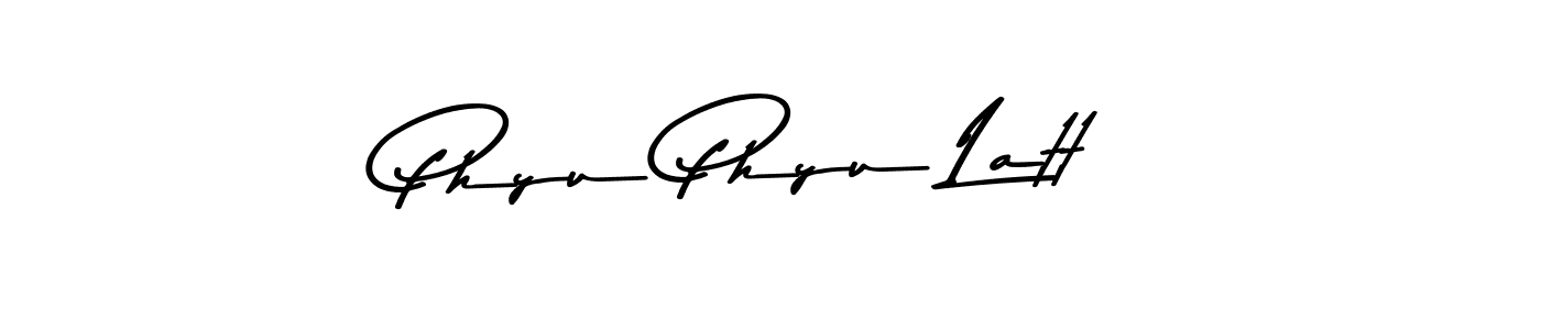 You should practise on your own different ways (Asem Kandis PERSONAL USE) to write your name (Phyu Phyu Latt) in signature. don't let someone else do it for you. Phyu Phyu Latt signature style 9 images and pictures png