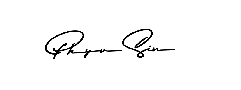 Once you've used our free online signature maker to create your best signature Asem Kandis PERSONAL USE style, it's time to enjoy all of the benefits that Phyu Sin name signing documents. Phyu Sin signature style 9 images and pictures png