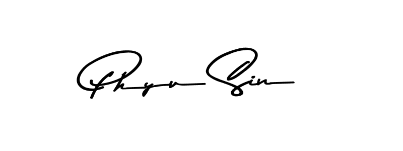 Also You can easily find your signature by using the search form. We will create Phyu Sin name handwritten signature images for you free of cost using Asem Kandis PERSONAL USE sign style. Phyu Sin signature style 9 images and pictures png