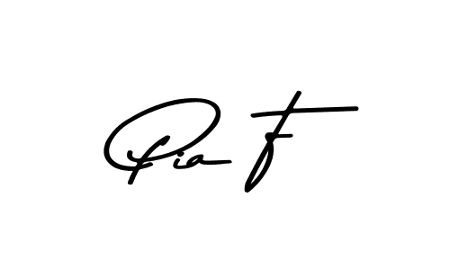 How to make Pia F signature? Asem Kandis PERSONAL USE is a professional autograph style. Create handwritten signature for Pia F name. Pia F signature style 9 images and pictures png