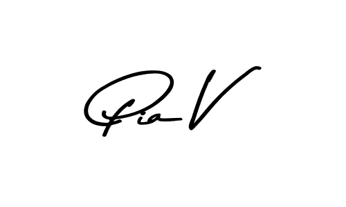 How to Draw Pia V signature style? Asem Kandis PERSONAL USE is a latest design signature styles for name Pia V. Pia V signature style 9 images and pictures png