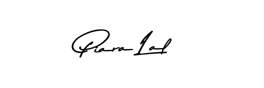 How to make Piara Lal name signature. Use Asem Kandis PERSONAL USE style for creating short signs online. This is the latest handwritten sign. Piara Lal signature style 9 images and pictures png