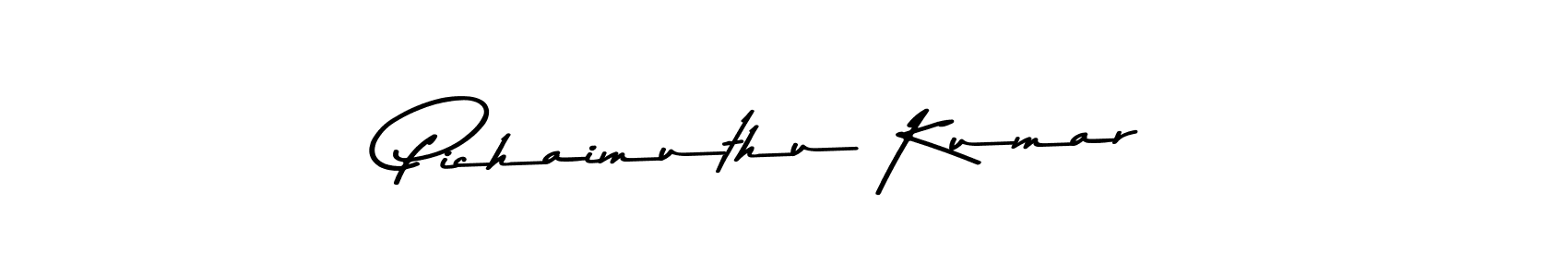 Create a beautiful signature design for name Pichaimuthu Kumar. With this signature (Asem Kandis PERSONAL USE) fonts, you can make a handwritten signature for free. Pichaimuthu Kumar signature style 9 images and pictures png
