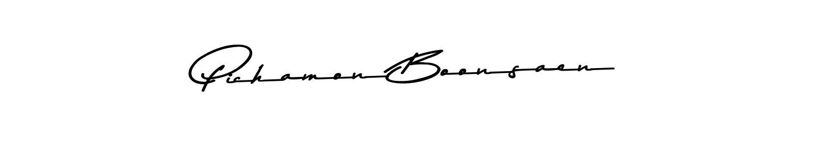 Check out images of Autograph of Pichamon Boonsaen name. Actor Pichamon Boonsaen Signature Style. Asem Kandis PERSONAL USE is a professional sign style online. Pichamon Boonsaen signature style 9 images and pictures png