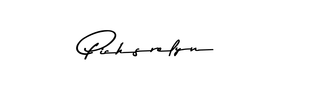 Also You can easily find your signature by using the search form. We will create Pichsrelyn name handwritten signature images for you free of cost using Asem Kandis PERSONAL USE sign style. Pichsrelyn signature style 9 images and pictures png