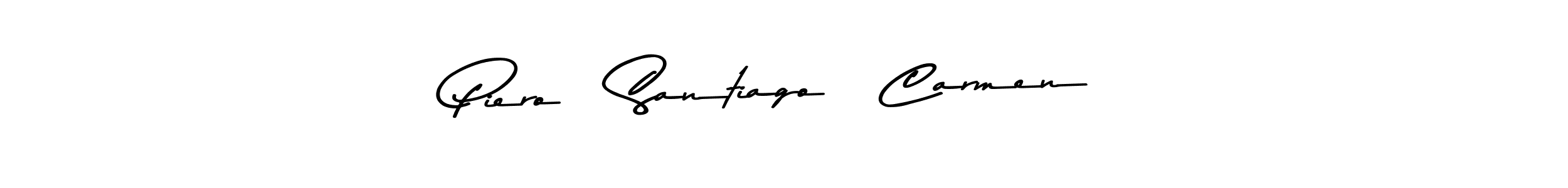 You can use this online signature creator to create a handwritten signature for the name Piero   Santiago   Carmen. This is the best online autograph maker. Piero   Santiago   Carmen signature style 9 images and pictures png