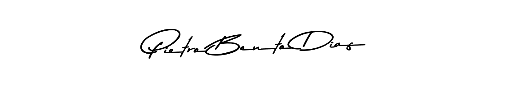 How to make Pietro Bento Dias name signature. Use Asem Kandis PERSONAL USE style for creating short signs online. This is the latest handwritten sign. Pietro Bento Dias signature style 9 images and pictures png