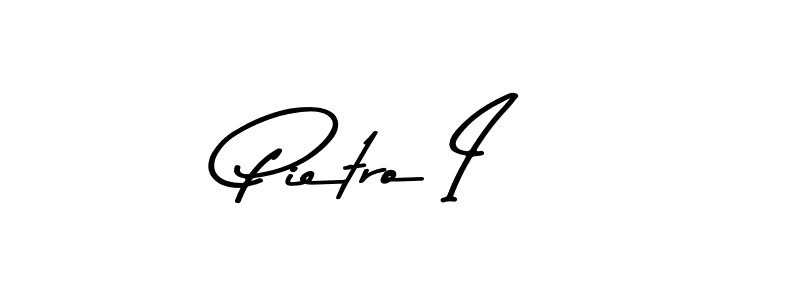 if you are searching for the best signature style for your name Pietro I. so please give up your signature search. here we have designed multiple signature styles  using Asem Kandis PERSONAL USE. Pietro I signature style 9 images and pictures png