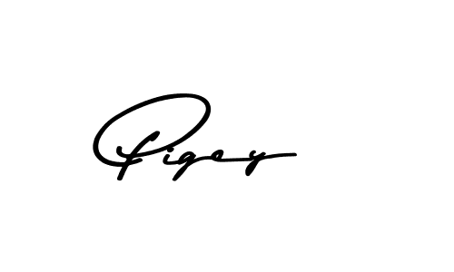 How to make Pigey signature? Asem Kandis PERSONAL USE is a professional autograph style. Create handwritten signature for Pigey name. Pigey signature style 9 images and pictures png