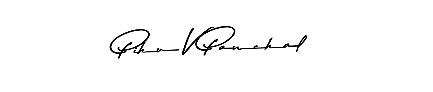 This is the best signature style for the Pihu V Panchal name. Also you like these signature font (Asem Kandis PERSONAL USE). Mix name signature. Pihu V Panchal signature style 9 images and pictures png