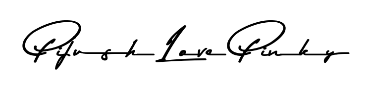 Similarly Asem Kandis PERSONAL USE is the best handwritten signature design. Signature creator online. You can use it as an online autograph creator for name Pijush Love Pinky. Pijush Love Pinky signature style 9 images and pictures png