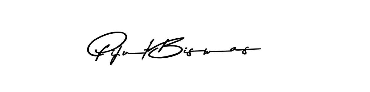 Create a beautiful signature design for name Pijut Biswas. With this signature (Asem Kandis PERSONAL USE) fonts, you can make a handwritten signature for free. Pijut Biswas signature style 9 images and pictures png