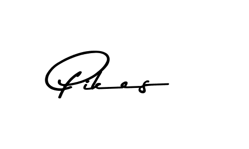 Use a signature maker to create a handwritten signature online. With this signature software, you can design (Asem Kandis PERSONAL USE) your own signature for name Pikes. Pikes signature style 9 images and pictures png