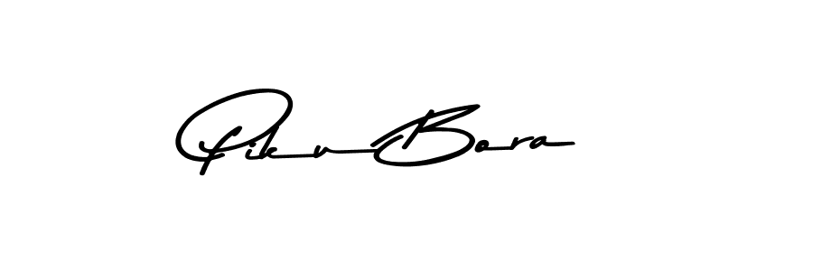 Create a beautiful signature design for name Piku Bora. With this signature (Asem Kandis PERSONAL USE) fonts, you can make a handwritten signature for free. Piku Bora signature style 9 images and pictures png