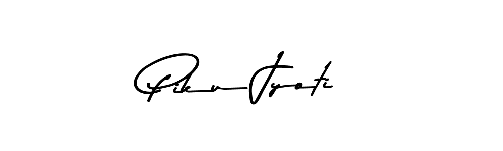 How to make Piku Jyoti signature? Asem Kandis PERSONAL USE is a professional autograph style. Create handwritten signature for Piku Jyoti name. Piku Jyoti signature style 9 images and pictures png