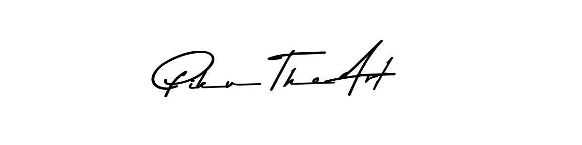 Design your own signature with our free online signature maker. With this signature software, you can create a handwritten (Asem Kandis PERSONAL USE) signature for name Piku The Art. Piku The Art signature style 9 images and pictures png