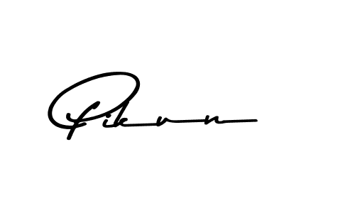 How to Draw Pikun signature style? Asem Kandis PERSONAL USE is a latest design signature styles for name Pikun. Pikun signature style 9 images and pictures png