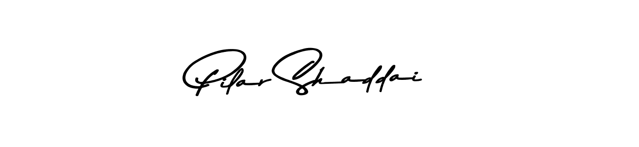 Use a signature maker to create a handwritten signature online. With this signature software, you can design (Asem Kandis PERSONAL USE) your own signature for name Pilar Shaddai. Pilar Shaddai signature style 9 images and pictures png