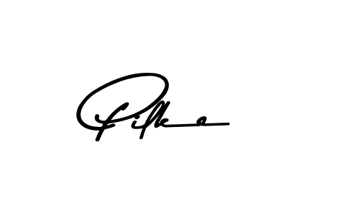 Use a signature maker to create a handwritten signature online. With this signature software, you can design (Asem Kandis PERSONAL USE) your own signature for name Pilke. Pilke signature style 9 images and pictures png