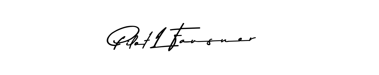 Design your own signature with our free online signature maker. With this signature software, you can create a handwritten (Asem Kandis PERSONAL USE) signature for name Pilot L Fausner. Pilot L Fausner signature style 9 images and pictures png