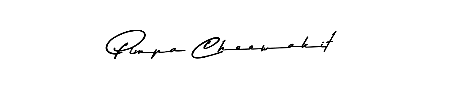 Make a beautiful signature design for name Pimpa Cheewakit. With this signature (Asem Kandis PERSONAL USE) style, you can create a handwritten signature for free. Pimpa Cheewakit signature style 9 images and pictures png