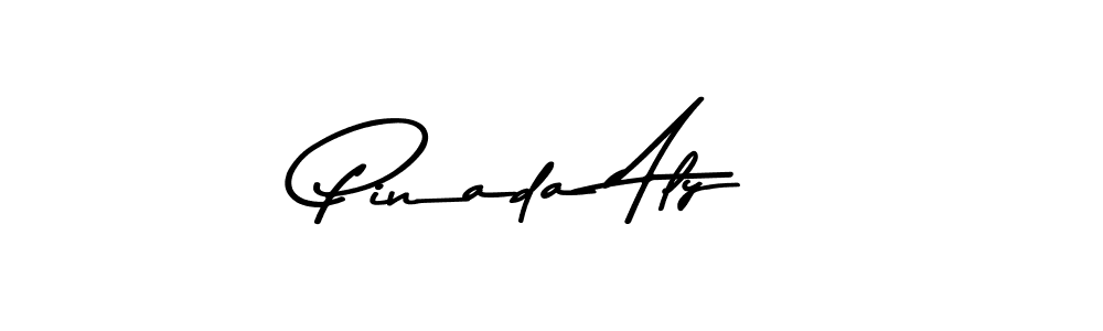 Make a beautiful signature design for name Pinada Aly. With this signature (Asem Kandis PERSONAL USE) style, you can create a handwritten signature for free. Pinada Aly signature style 9 images and pictures png